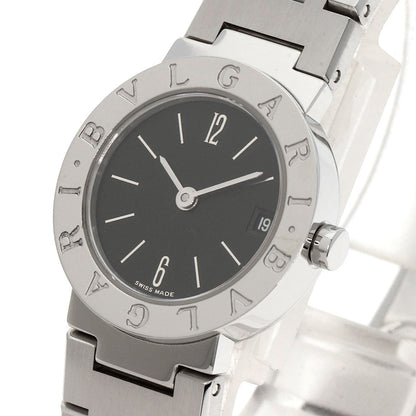 Bvlgari Watches Quartz Bb23Ssd Stainless Steel , Stainless Steel Silver Bulgari Bulgari Black Dial