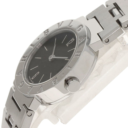 Bvlgari Watches Quartz Bb23Ssd Stainless Steel , Stainless Steel Silver Bulgari Bulgari Black Dial