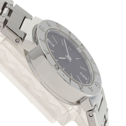 Bvlgari Watches Quartz Bb23Ssd Stainless Steel , Stainless Steel Silver Bulgari Bulgari Black Dial