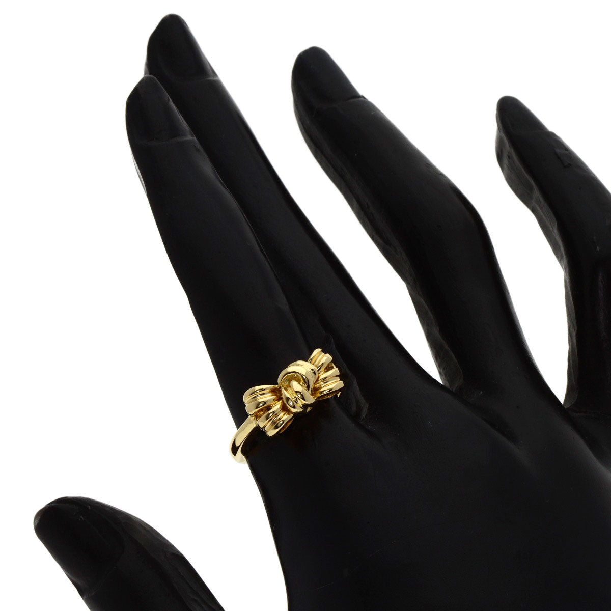 Tiffany&Co. Ring 18K Yellow Gold Gold Ribbon Motif