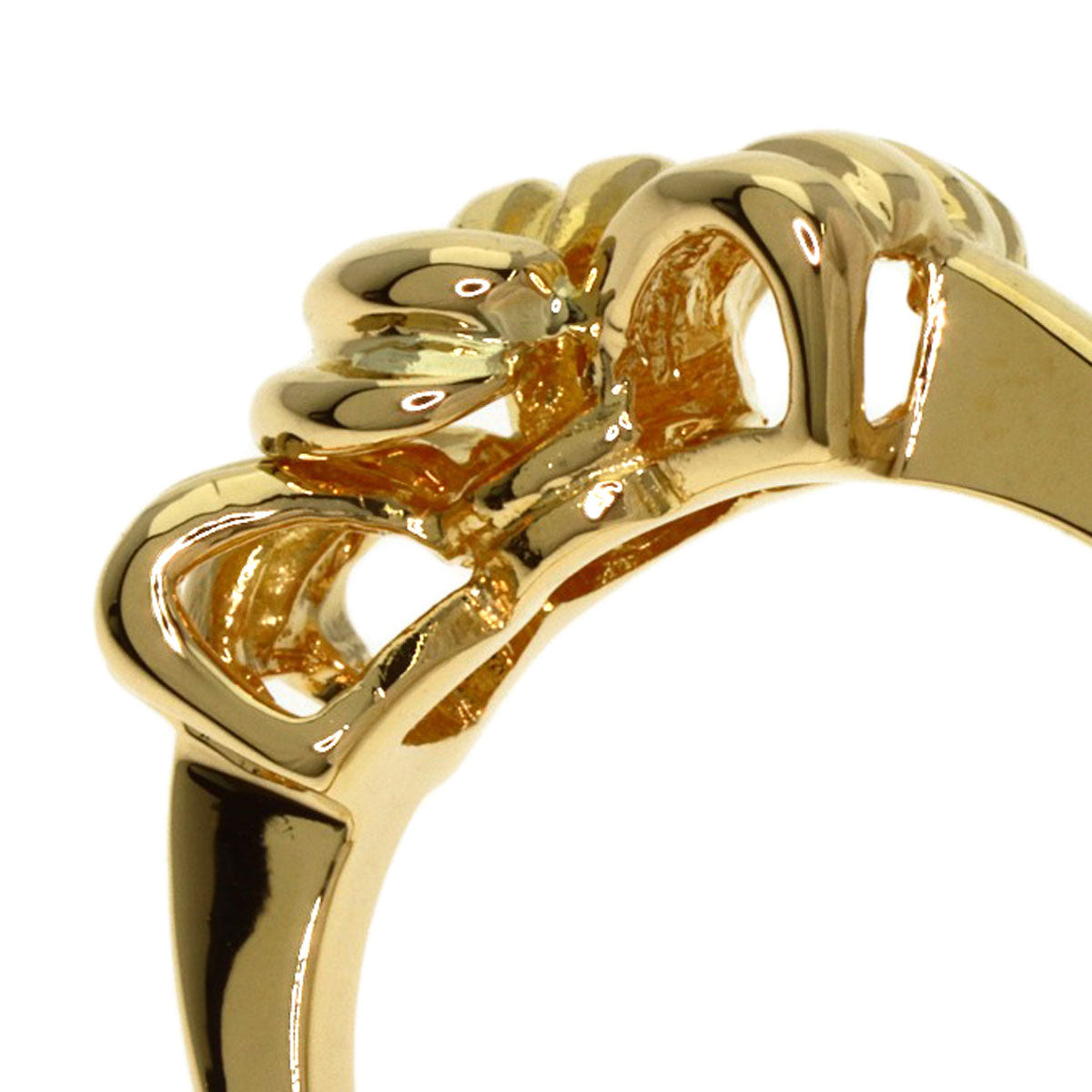 Tiffany&Co. Ring 18K Yellow Gold Gold Ribbon Motif