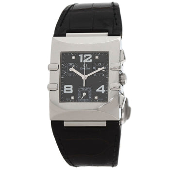 Omega Watches Quartz 1841.55.11 Stainless Steel, Leather Silver Constellation Quadrachrono 4P