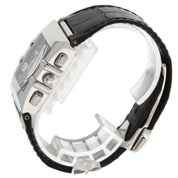 Omega Watches Quartz 1841.55.11 Stainless Steel, Leather Silver Constellation Quadrachrono 4P