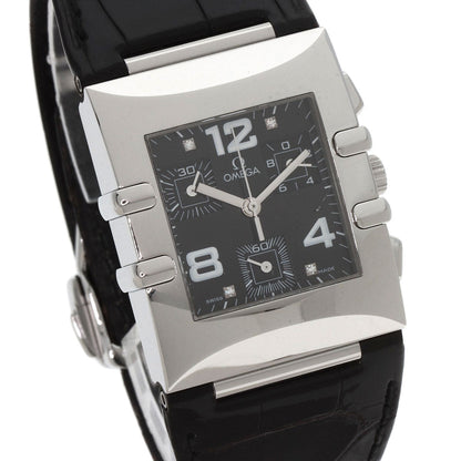 Omega Watches Quartz 1841.55.11 Stainless Steel, Leather Silver Constellation Quadrachrono 4P