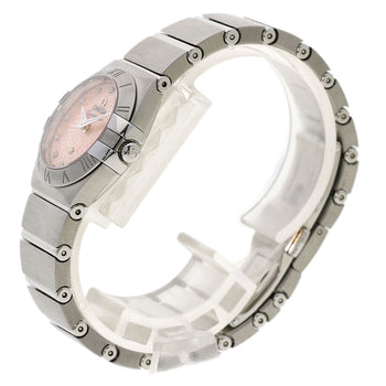 Omega Watches Quartz 123.10.24.60.57.002 Stainless Steel , Stainless Steel Silver Constellation