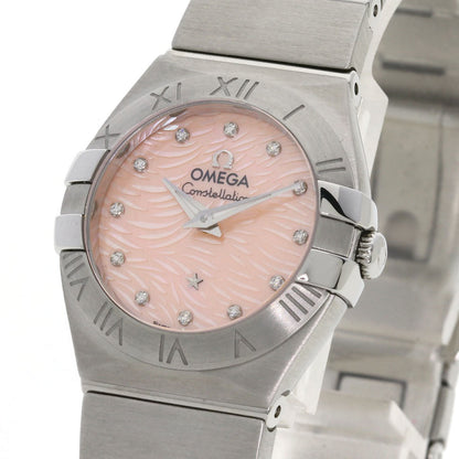Omega Watches Quartz 123.10.24.60.57.002 Stainless Steel , Stainless Steel Silver Constellation