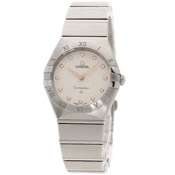 Omega Watches Quartz 131.10.28.60.52.001 Stainless Steel , Stainless Steel Silver Constellation