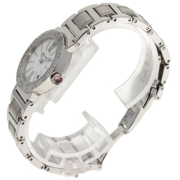Bvlgari Watches Quartz Bbl26S Stainless Steel , Stainless Steel Silver Bulgari Bulgari White Shell
