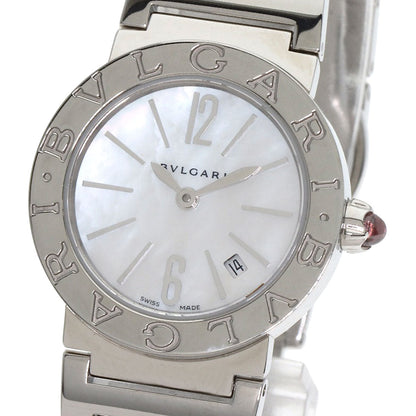 Bvlgari Watches Quartz Bbl26S Stainless Steel , Stainless Steel Silver Bulgari Bulgari White Shell
