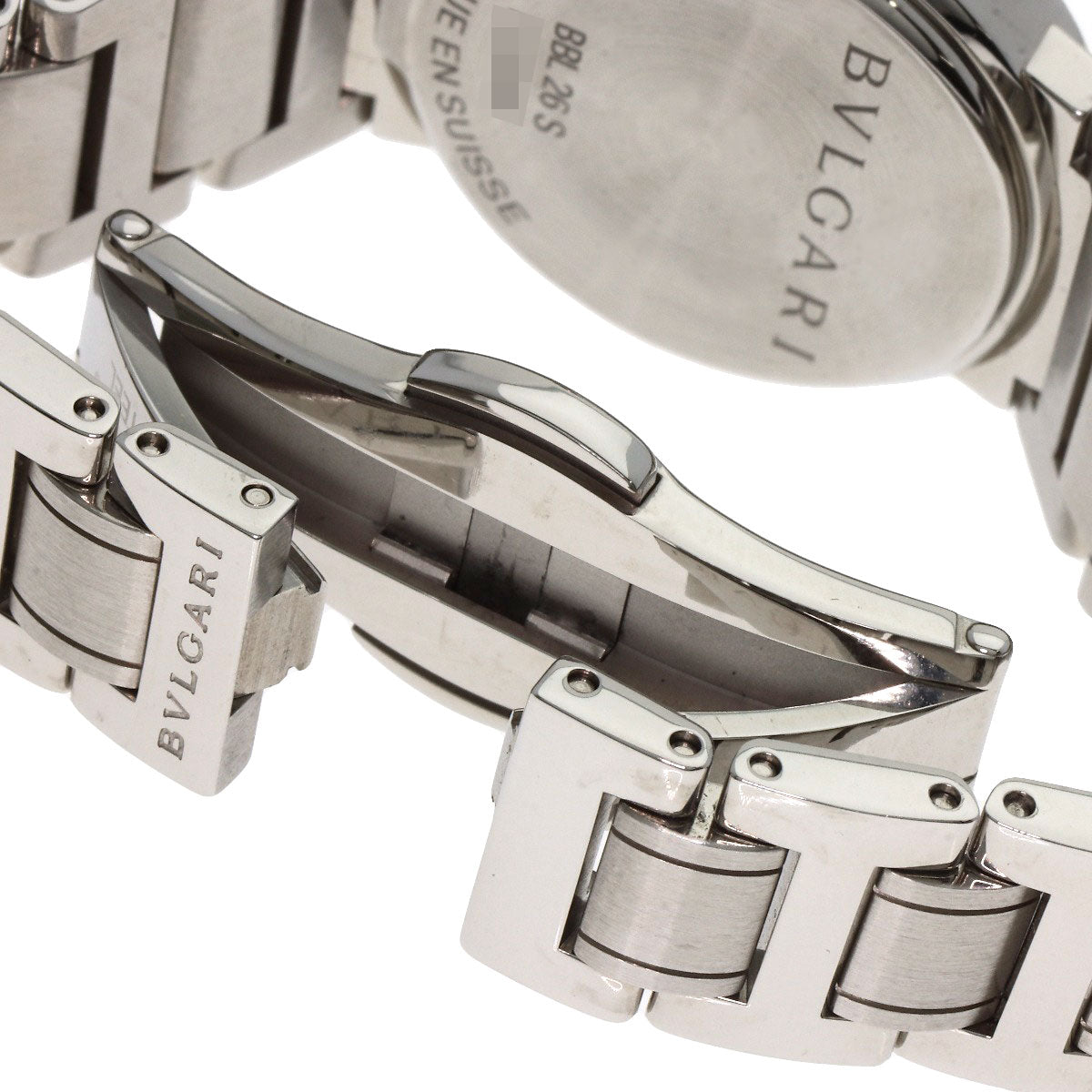 Bvlgari Watches Quartz Bbl26S Stainless Steel , Stainless Steel Silver Bulgari Bulgari White Shell