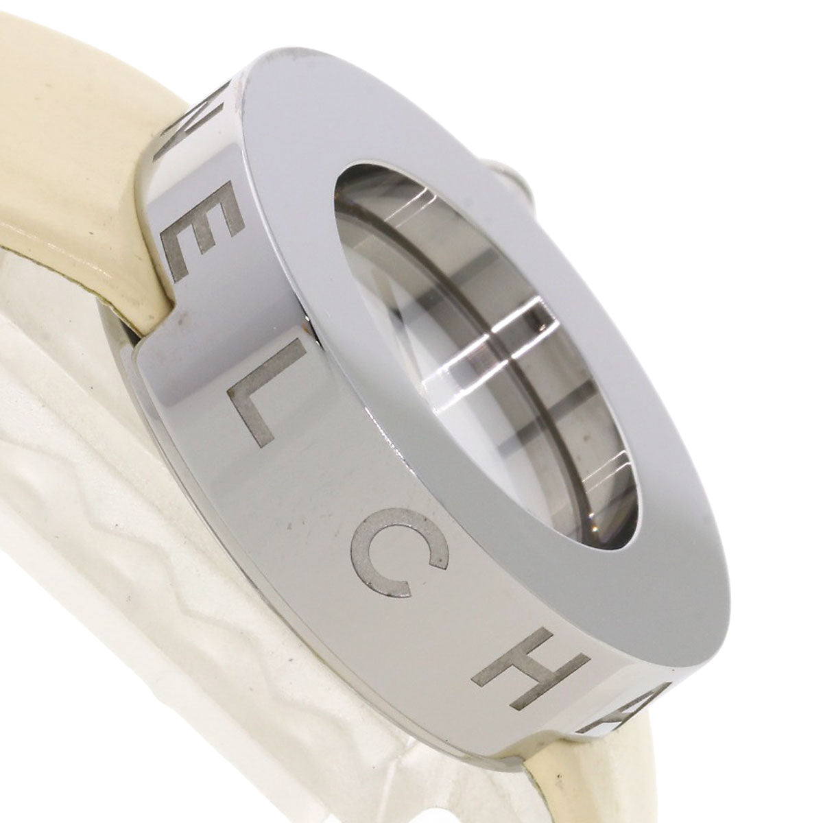 Chanel Watches Quartz H0579 Stainless Steel, Leather Silver La Ronde White Dial Women