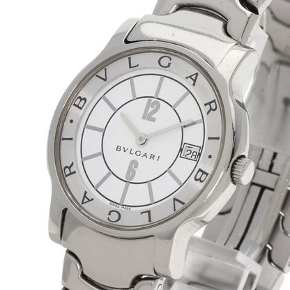 Bvlgari Watches Quartz St35Ss Stainless Steel , Stainless Steel Silver Solo Tempo White Dial Mens