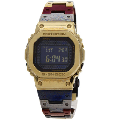 Casio Watches Tough Solar Gmw-B5000Tr-9Jr Titanium, Metal Gold G-Shock Full Metal Black Dial Mens