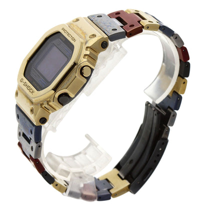 Casio Watches Tough Solar Gmw-B5000Tr-9Jr Titanium, Metal Gold G-Shock Full Metal Black Dial Mens