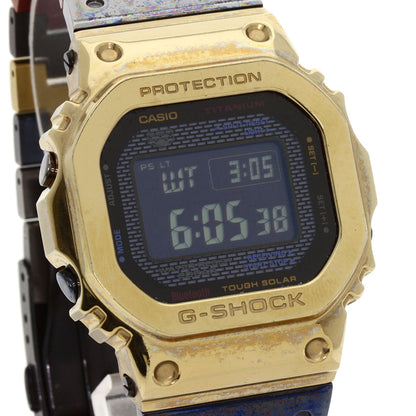 Casio Watches Tough Solar Gmw-B5000Tr-9Jr Titanium, Metal Gold G-Shock Full Metal Black Dial Mens