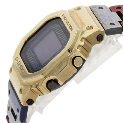 Casio Watches Tough Solar Gmw-B5000Tr-9Jr Titanium, Metal Gold G-Shock Full Metal Black Dial Mens