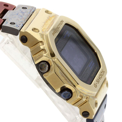 Casio Watches Tough Solar Gmw-B5000Tr-9Jr Titanium, Metal Gold G-Shock Full Metal Black Dial Mens
