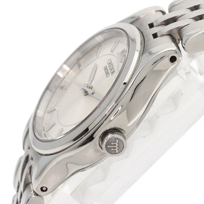Seiko Watches Quartz 4J85-0A20 Stainless Steel , Stainless Steel Silver Credor Silver Dial Women