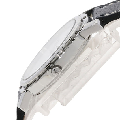 Hermes Watches Quartz Co1.510 Stainless Steel, Leather Silver Clipper Oval White Dial Women