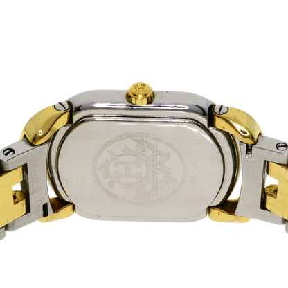 Hermes Watches Quartz Ra1.240 Stainless Steel , Ssxgp Gold Rally White Dial Women