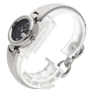Gucci Watches Quartz 134.5 Stainless Steel , Stainless Steel Silver G Balloon Black Dial Women