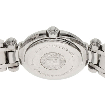 Fendi Watches Quartz 750L Stainless Steel , Stainless Steel Silver Zucca Pattern Round Face White