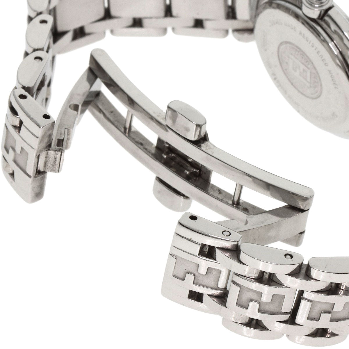 Fendi Watches Quartz 750L Stainless Steel , Stainless Steel Silver Zucca Pattern Round Face White