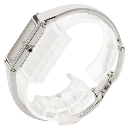 Gucci Watches Quartz 1500L Stainless Steel , Stainless Steel Silver Square Face Bangle Silver Dial