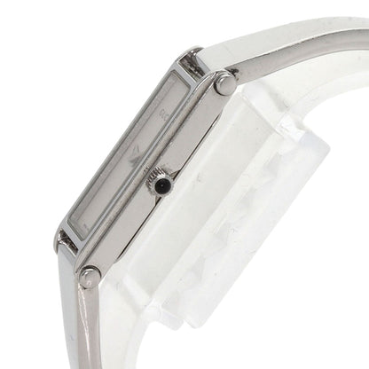 Gucci Watches Quartz 1500L Stainless Steel , Stainless Steel Silver Square Face Bangle Silver Dial