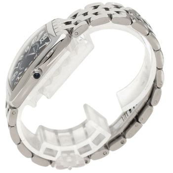 Franck Muller Watches Quartz 1752Qz Stainless Steel , Stainless Steel Silver Tonookabex Black Dial