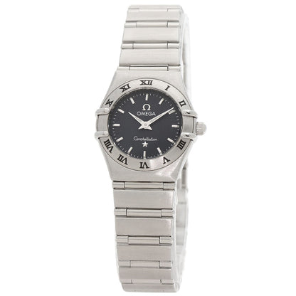Omega Watches Quartz 1562.40 Stainless Steel , Stainless Steel Silver Constellation Mini Navy Dial