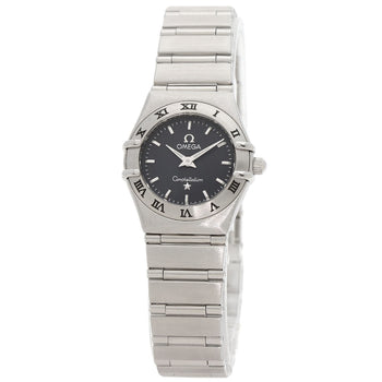 Omega Watches Quartz 1562.40 Stainless Steel , Stainless Steel Silver Constellation Mini Navy Dial