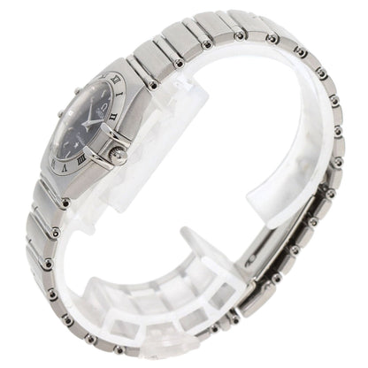 Omega Watches Quartz 1562.40 Stainless Steel , Stainless Steel Silver Constellation Mini Navy Dial