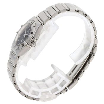 Omega Watches Quartz 1562.40 Stainless Steel , Stainless Steel Silver Constellation Mini Navy Dial