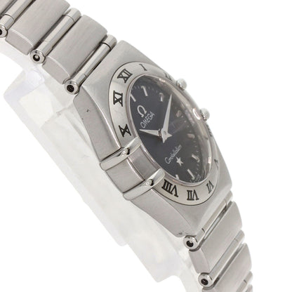 Omega Watches Quartz 1562.40 Stainless Steel , Stainless Steel Silver Constellation Mini Navy Dial