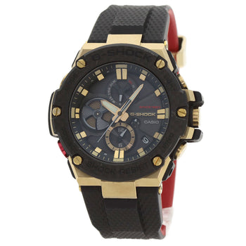 Casio Watches Tough Solar Powered Gst-B100Tfb-1Ajr Stainless Steel, Resin Gold Gold Tornado Tough