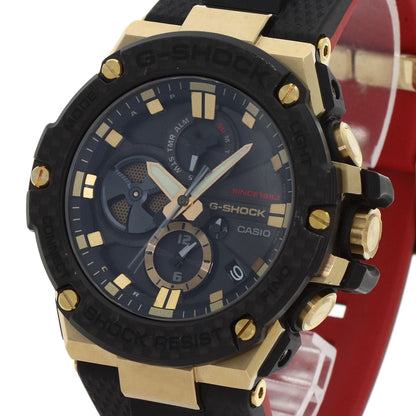 Casio Watches Tough Solar Powered Gst-B100Tfb-1Ajr Stainless Steel, Resin Gold Gold Tornado Tough