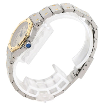 Cartier Watches Quartz W2001683 Stainless Steel Gold Santos Octagon Sm Ivory Dial