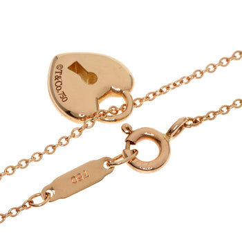 Tiffany&Co. Necklace 18K Pink Gold Gold Heart Lock