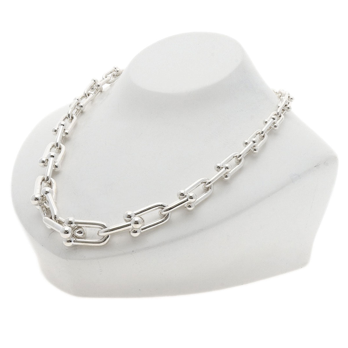 Tiffany&Co. Necklace Sv Silver Hardware Graduated Link