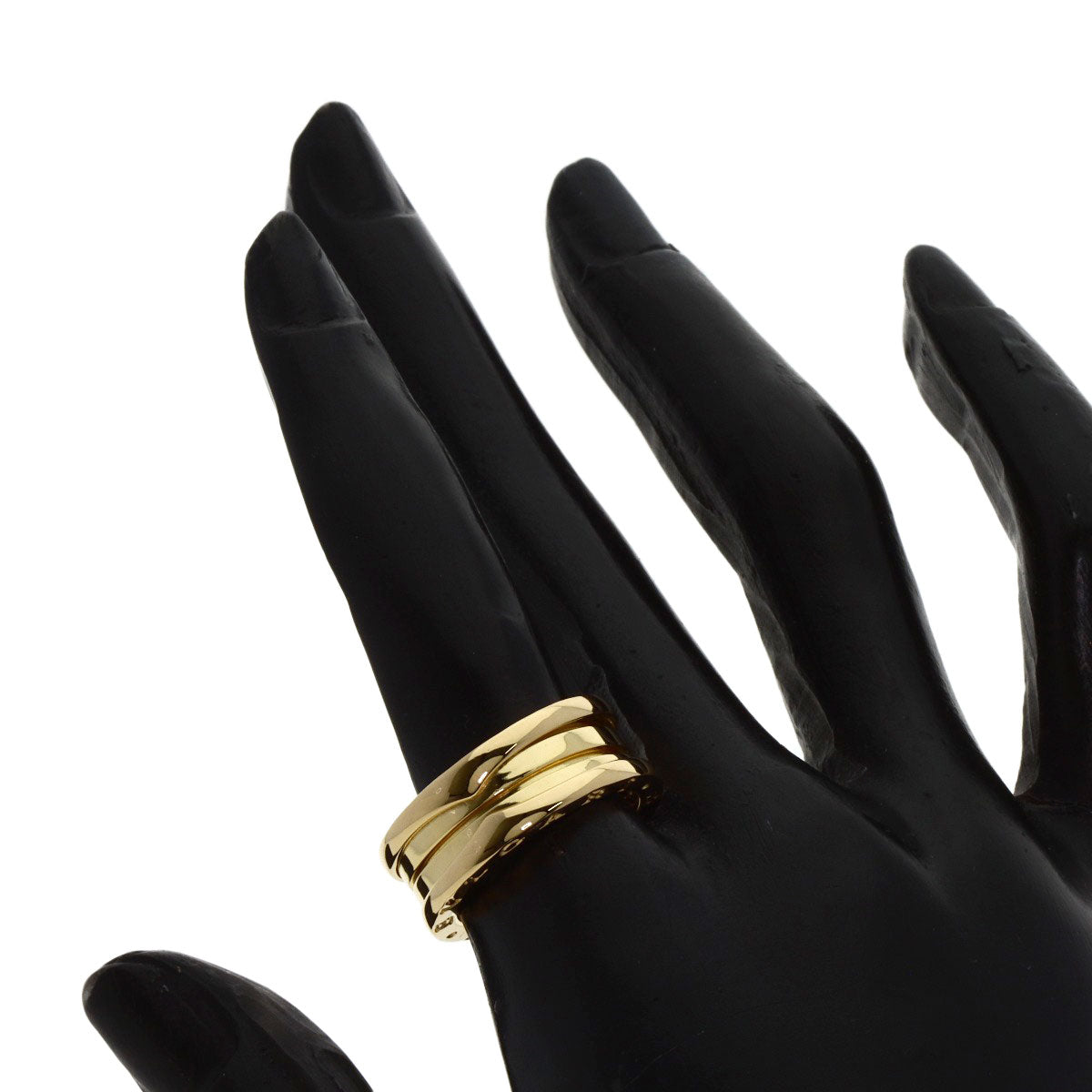 Bvlgari Ring 18K Yellow Gold Gold B-Zero1 B-Zero One 2 Band #53