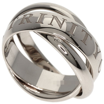 Cartier Ring K18Wg Silver Trinity 1998 Christmas Limited #52