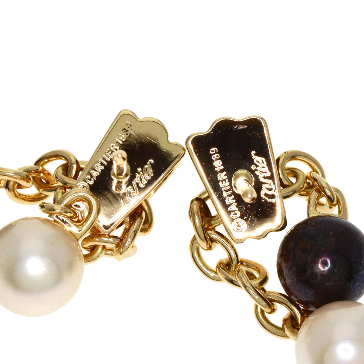 Cartier Pierce K18Yg , K18Wg , K18Pg Gold Trinity Pearl Women