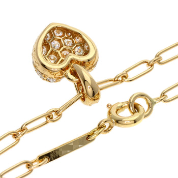 Cartier Necklace 18K Yellow Gold Gold Heart Pave Diamond