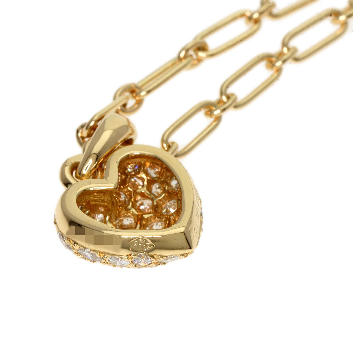 Cartier Necklace 18K Yellow Gold Gold Heart Pave Diamond