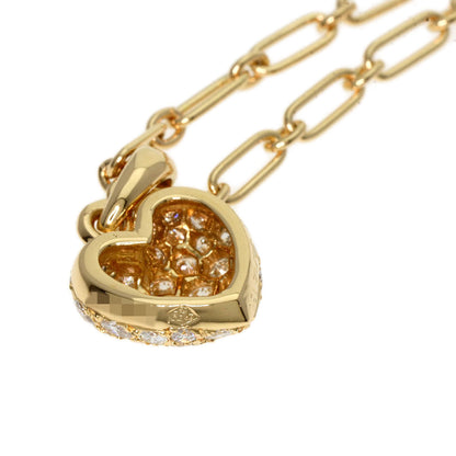 Cartier Necklace 18K Yellow Gold Gold Heart Pave Diamond