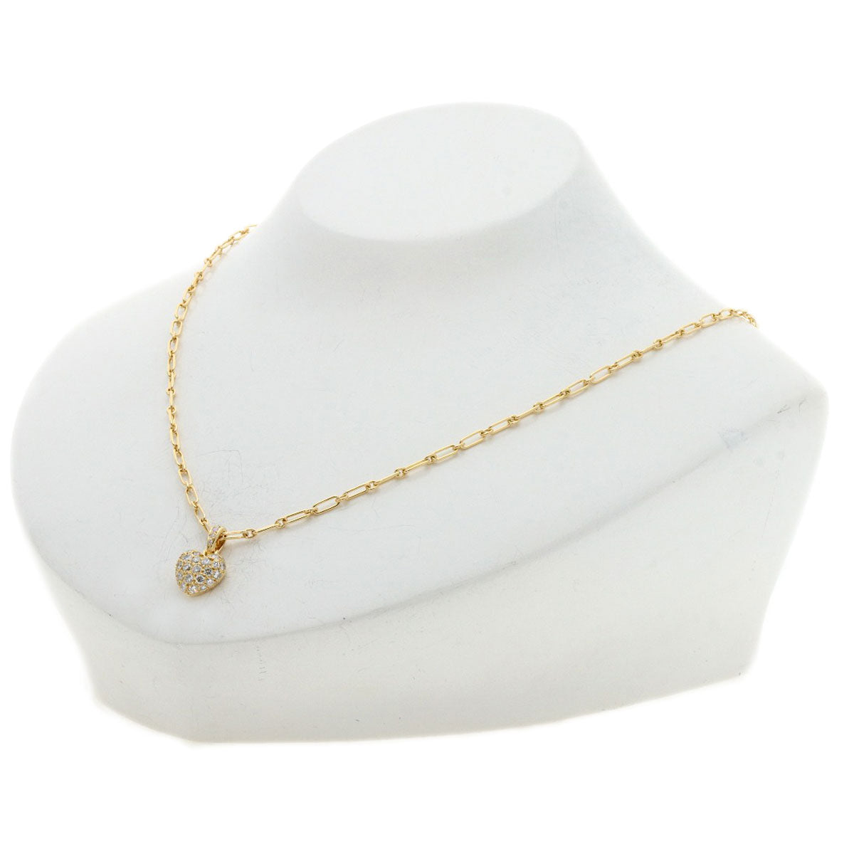 Cartier Necklace 18K Yellow Gold Gold Heart Pave Diamond