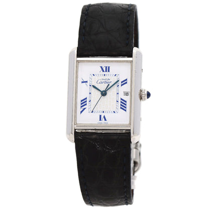 Cartier Watches Quartz W1014154 Sv Silver Must Tank Lm White Dial