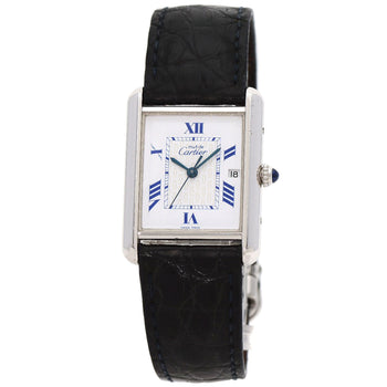 Cartier Watches Quartz W1014154 Sv Silver Must Tank Lm White Dial