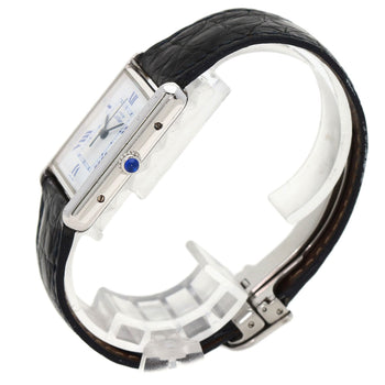 Cartier Watches Quartz W1014154 Sv Silver Must Tank Lm White Dial